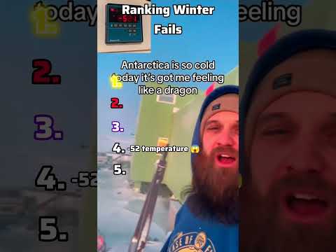 ❄️😂 Ranking Winter Fails | Cold Weather Chaos #Shorts