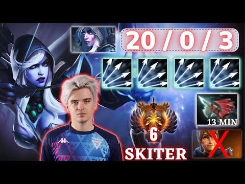 🔥 Skiter Drow Ranger Hard Carry Highlights 🔥 20 Kills Dominate Bottom Lane Marci Deleted - Dota 2
