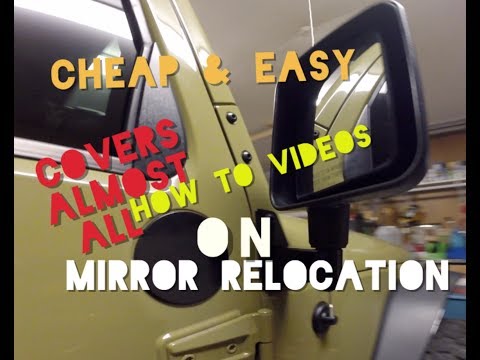 YouTube video about: How to relocate mirrors on jeep wrangler?