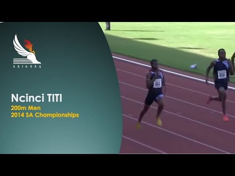 Ncinci Titi - 2014 SA Senior Championships, Pretoria - 200m Men Final 20.41sec