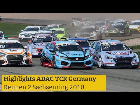 Highlights ADAC TCR Germany Rennen 2 Sachsenring 2018