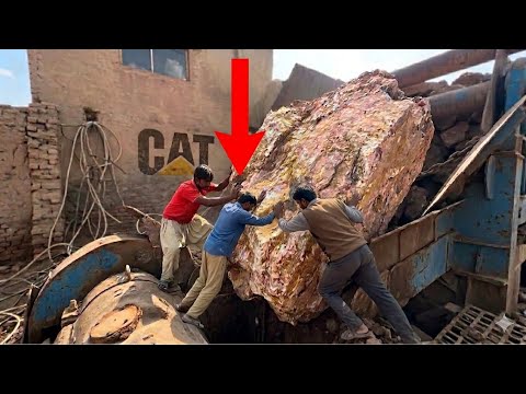 Huge Rocks Crushing Process. Super Satisfying Stone Crushing Process by Jaw Crusher #rockcrusher