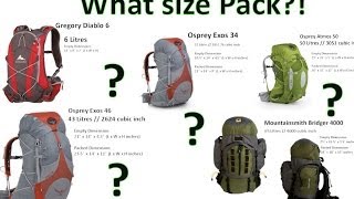 What Size Hiking Backpack Visual Comparison by onza04