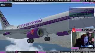 Second flight from Newcastle to New Jersey - flight simulator x