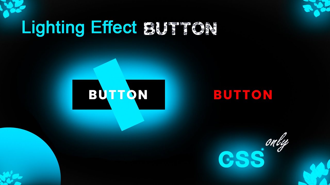 CSS Glowing Button Hover Effects|  Animated Glowing Button