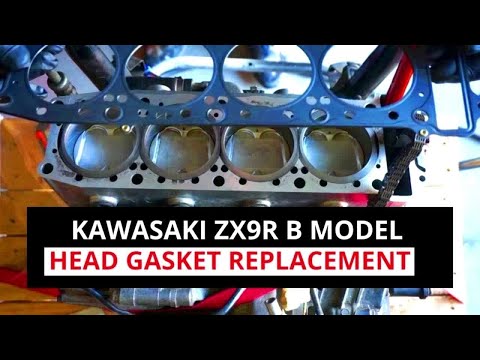 HEAD GASKET REPLACEMENT KAWASAKI ZX9R B MODEL AND VALVE CLEARANCE