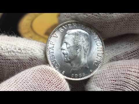 Gustav V, 1 krona 1938 i silver - OCIRKULERAT TOPPEXEMPLAR från Roberto Delzanno Mynthandel