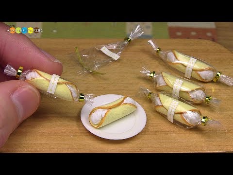 DIY Miniature Banana Cake　まるごとバナナ風ミニチュアケーキ作り Fake food Video