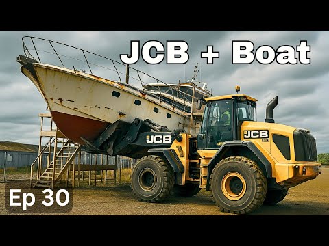 WE BOUGHT a JCB! Hydroblasting & Unfinished Boat Restoration Jobs (Ep30)