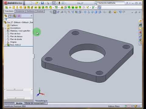 Formation complète SolidWorks: E25-Exo Symetrie
