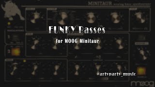 Video thumbnail for MOOG Minitaur/ FUNKY  Basses SOUNDSET by Arty Party