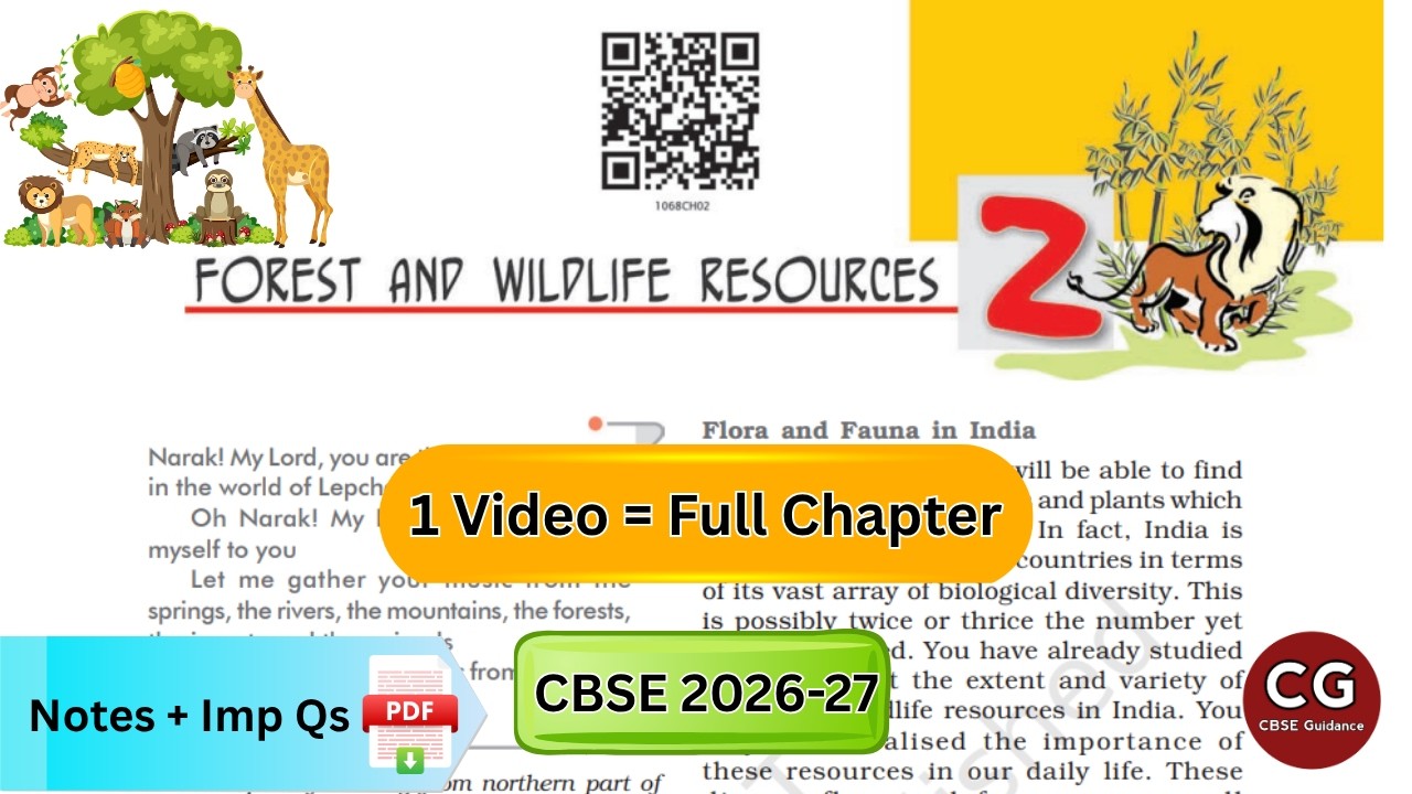 Forest and Wildlife Resources (Class 10 CBSE): Master it in ONE SHOT with NCERT!