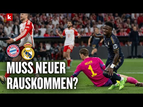 "Wenn er ihn anchipt...": Deswegen kam Neuer beim 0:1 nicht raus | Bayern - Real Madrid 2:2