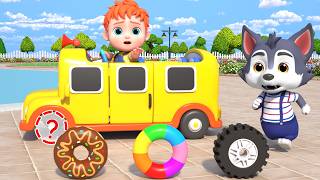 Roda Perdida do Ônibus Escolar | Rodas do Ônibus Gira Gira 🚌 Leo Português Desenho Infantil