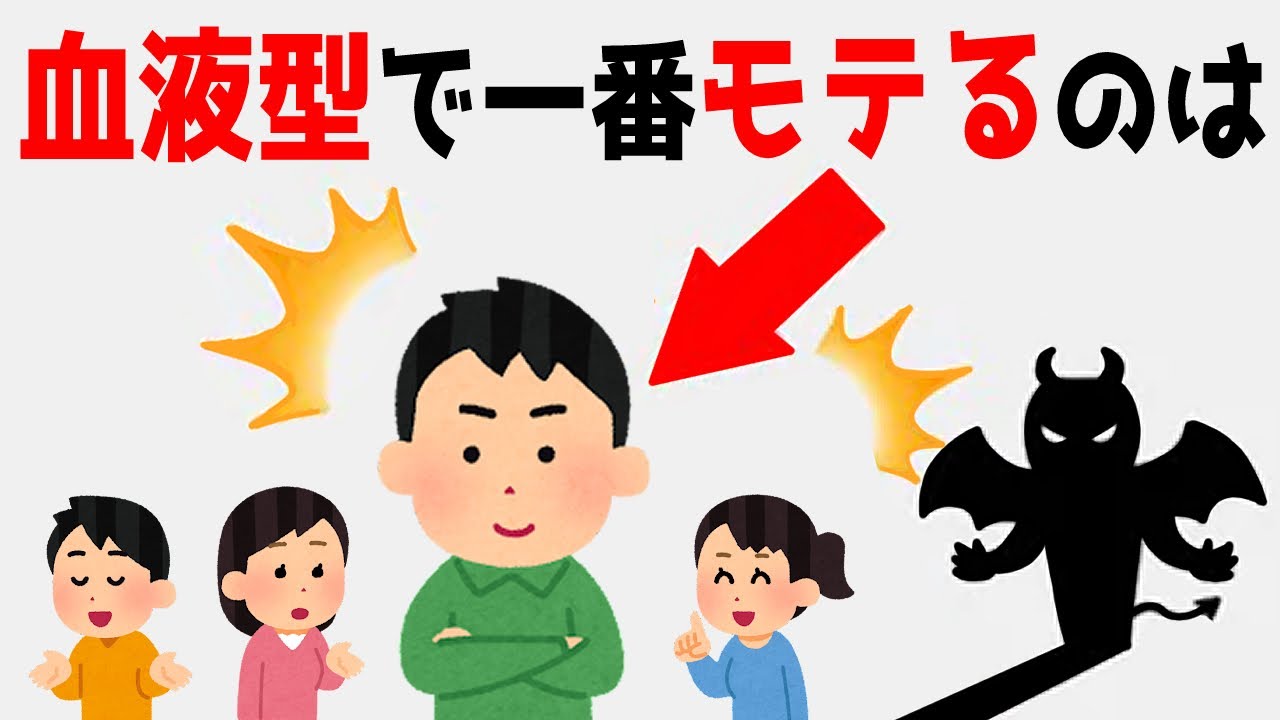 90％の人に当てはまる面白い血液型の雑学①