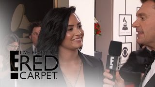 Demi Lovato Excited for Very First Grammy Awards! | Live from the Red Carpet | E! News