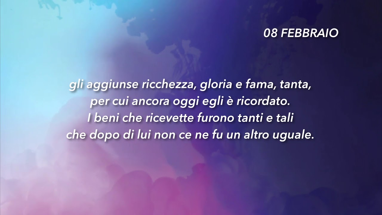 Meditazione Calendario "Parole di Vita" del 08 Febbraio 2019