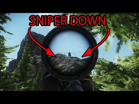 Sniper Scav falls off mountain on woods - Escape From Tarkov