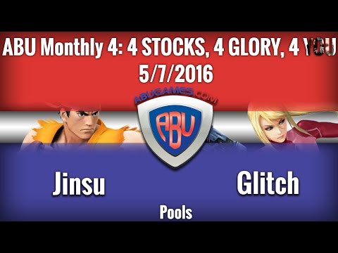 ABU Monthly 4: Jinsu (Ryu) vs. Glitch (ZSS)  - Smash 4 Singles