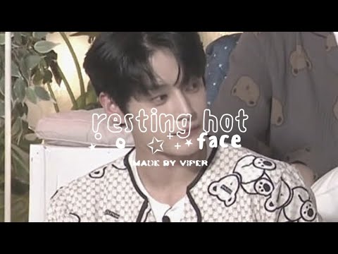 resting hot face.