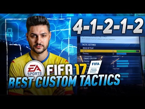 FIFA 17 BEST FORMATIONS 4-1-2-1-2 TUTORIAL / BEST CUSTOM TACTICS & INSTRUCTIONS / HOW TO PLAY 41212