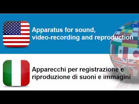 Learn Italian vocabulary #Topic = Audio visual equipment