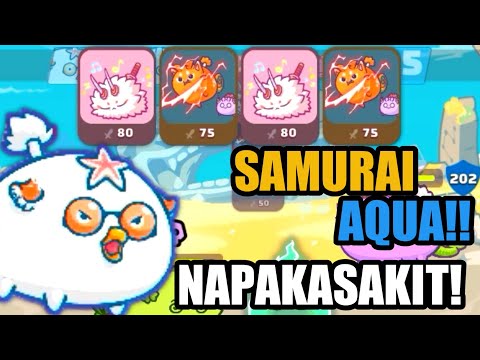 SAMURAI AQUA GAMEPLAY BY TOP RANK LEADERBOARD (Cheskang | Merit Circle) AXIE INFINITY