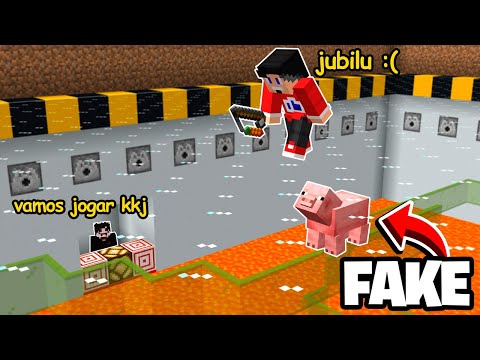 TROLEI MEU AMIGO MATANDO O ANIMAL FAKE DELE NO MINECRAFT