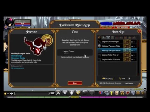 AQW, getting the holiday paragon set ( easy )