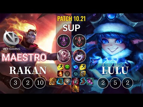 VG Maestro Rakan vs Lulu Sup - KR Patch 10.21