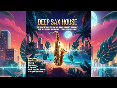 sax Deep House Backing Track Saxophone