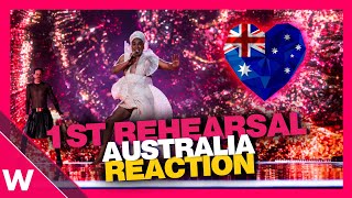 🇦🇺 Australia First Rehearsal (REACTION) Electric Fields One Milkali (One Blood) @ Eurovision 2024