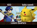 SSC 2023 Top 8 KD3 Marth Vs Baby Caweb Pikachu Smash Remix SSB64