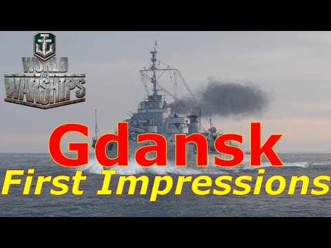 World of Warships- Gdansk First Impressions: Insane Gunboat Destroyer With Radar & Smoke