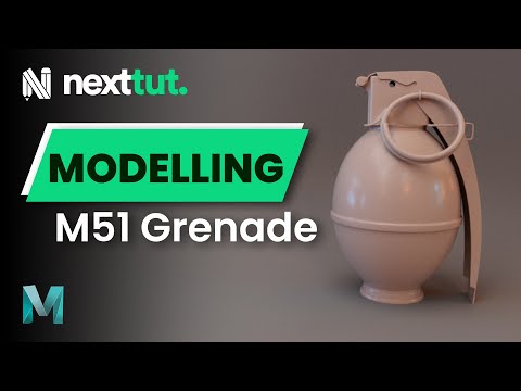 Maya Tutorial for Beginners Modelling an M51 Grenade in Maya 2022