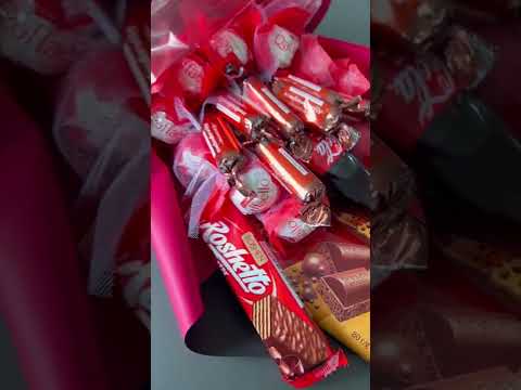 Chocolate bouquet… #chocolate #boquet #chocolatebouquet #roshen #roshenchocolate #ordernow #wow #gif