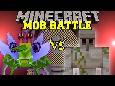 Iron Golem Vs. Soldier Bug - Minecraft Mob Battles - Arena Battle