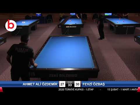 AHMET ALİ ÖZDEMİR & FEVZİ ÖZBAŞ Bilardo Maçı - 2020 TK 1.ETAP ANTALYA-3.TUR