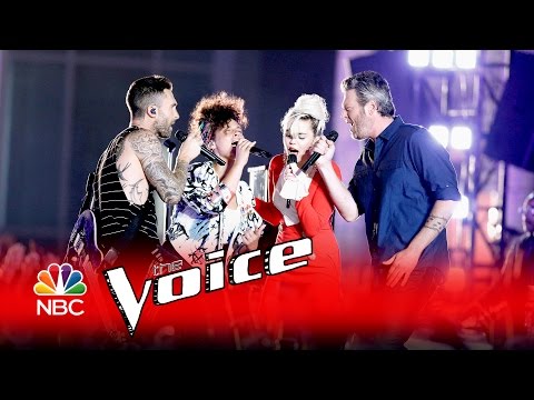 Miley Cyrus, Alicia Keys, Adam Levine and Blake Shelton: "Dream On" - The Voice 2016