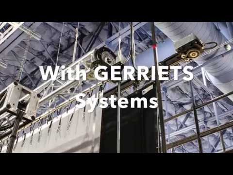 Gerriets transforms expo hall into a movie theater.