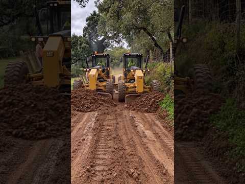 Building a new road for the community in under 30 minutes. #newroad #construction #viral #timelapse
