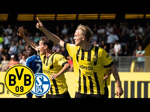 "Ich bin mega stolz!" | BVB U19 gewinnt Derby gegen Schalke | Highlights