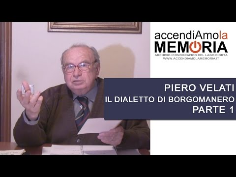 Il dialetto di Borgomanero - parte 1