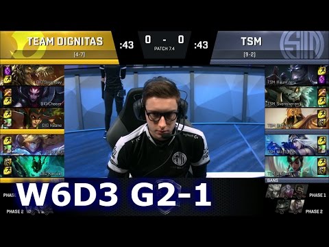DIG vs TSM Game 1 | S7 NA LCS Spring 2017 Week 6 Day 3 | Dignitas vs TSM G1 W6D3 1080p