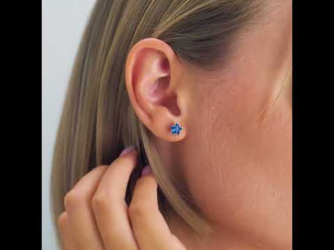 Krásné stříbrné náušnice Fancy Freedom Blue FFB38