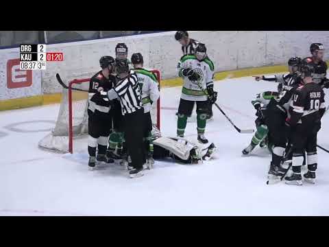 Optibet Hokeja līga. Dinamo Rīga - Kaunas City. Spēles labākie momenti. (10.03.2023.)