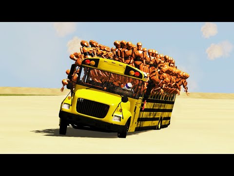 Indian BUS Crashes #1 BeamNG DRIVE CrashTherapy