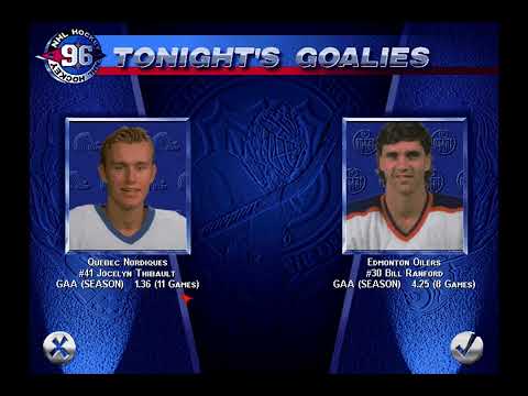 EA Sports NHL '96 - All-star Season 1 Nords Game 12 | The Nordiques Play Host to Old WHA Rival EDM