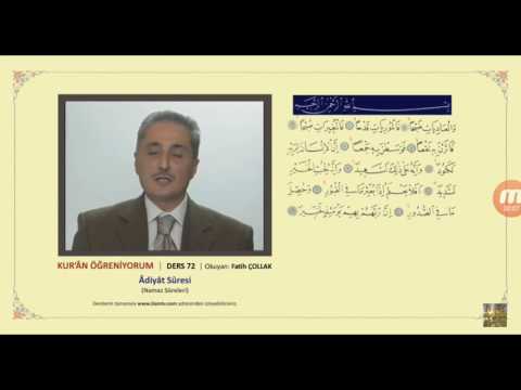 Kur 'an Öğreniyorum Ders 72 Okuyan Fatih Çollak