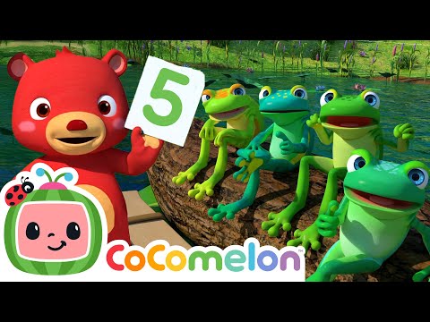 ファイブ・リトル・スペックルド・フロッグス | CoComelonの子供向け歌で数字を学ぼう (Five Little Speckled Frogs | Learn Numbers with CoComelon Nursery Rhymes & Kids Songs)